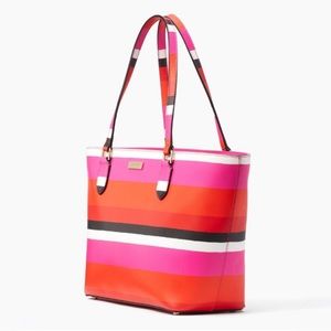 KATE SPADE Laurel Way Bonita Stripe Tote!